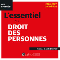 L'essentiel du droit des personnes