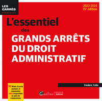 L'ESSENTIEL DES GRANDS ARRETS DU DROIT ADMINISTRATIF - 90 FICHES D'ARRETS ANALYSES ET COMMENTES AVEC