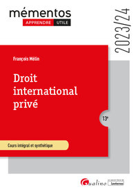 DROIT INTERNATIONAL PRIVE