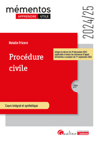 PROCEDURE CIVILE - A JOUR DU DECRET DU 29 DECEMBRE 2023 REFORMANT LA PROCEDURE D'APPEL