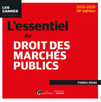 L'ESSENTIEL DU DROIT DES MARCHES PUBLICS