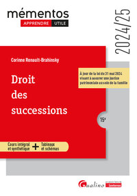 DROIT DES SUCCESSIONS - A JOUR DE LA LOI DU 31 MAI 2024 VISANT A ASSURER UNE JUSTICE PATRIMONIALE AU