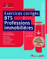 EXERCICES CORRIGES BTS PROFESSIONS IMMOBILIERES - 1RE ET 2E ANNEES - CAS PRATIQUES, QCM, CROQUIS 791