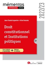 DROIT CONSTITUTIONNEL ET INSTITUTIONS POLITIQUES