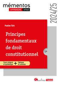 PRINCIPES FONDAMENTAUX DE DROIT CONSTITUTIONNEL - COURS INTEGRAL ET SYNTHETIQUE + TABLEAUX ET SCHEMA