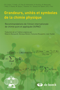 Grandeurs, unités et symboles de la chimie physique