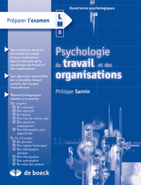 PSYCHOLOGIE DU TRAVAIL ET DES ORGANISATIONS