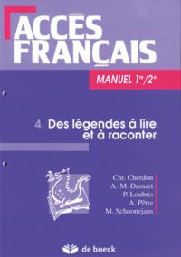 ACCES FRANCAIS 1/2 - 4 DES LEGENDES A LIRE ET A RACONTER