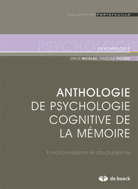 Anthologie de psychologie cognitive de la mémoire