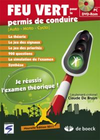 FEU VERT POUR LE PERMIS DE CONDUIRE CD-ROM DANS BOITIER CARTON.