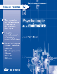 PSYCHOLOGIE DE LA MEMOIRE (PE)
