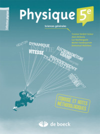 PHYSIQUE 5E - CORRIGE SCIENCES GENERALES 2 PER./SEM.