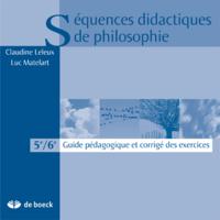 SEQUENCES DIDACTIQUE DE PHILOSOPHIE - MORALE 5E/6E GUIDE PEDAGOGIQUE  CORRIGE MORALE 5E/6E GUIDE PED