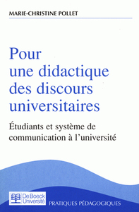 Pour une didactique des discours universitaires