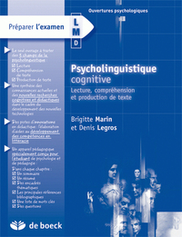 Psycholinguistique cognitive (Préparer l'examen)