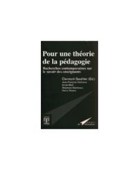 POUR UNE THEORIE DE LA PEDAGOGIE