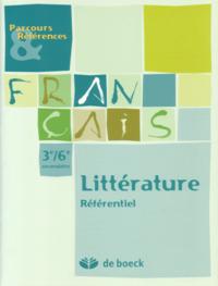 FRANCAIS 3/6 - REFERENTIEL LITTERATURE