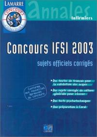 CONCOURS IFSI 2003