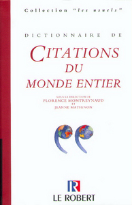 DICT.DES CITATIONS DU MONDE EN