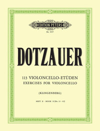 FRIEDRICH DOTZAUER : 113 ETUDES - LIVRE 2 - VIOLONCELLE (EXCERCICES 35 A 62)