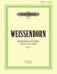 JULIUS WEISSENBORN : FAGOTTSTUDIEN 1 OP.8 - BASSOON STUDIES 1 - FUR ANFANGER/FOR BEGINNERS - BASSON