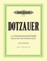 FRIEDRICH DOTZAUER : 113 ETUDES - LIVRE 3 - VIOLONCELLE (EXCERCICES 63 A 85)