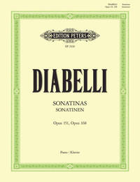 ANTON DIABELLI : SONATINEN - SONATINAS OPUS 151 & 168