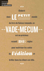 Le petit vade-mecum de l édition