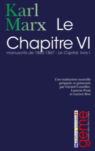 CHAPITRE VI (LE) - MANUSCRITS DE 1863-1867 - LE CAPITAL, LIVRE 1