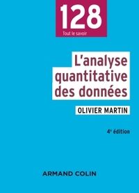 L'ANALYSE QUANTITATIVE DES DONNEES - 4E ED.