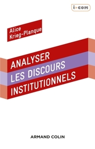 ANALYSER LES DISCOURS INSTITUTIONNELS