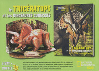 Le Tricératops et les dinosaures cuirassés - Livre + puzzle 3D