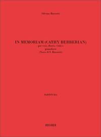 IN MEMORIAM (CATHY BERBERIAN) MUSIQUE D'ENSEMBLE