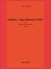 D'APRES... CINQ CHANSONS D'ELITE VIOLONCELLE