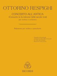 CONCERTO ALL'ANTICA "CONCERTO IN LA MINORE" VIOLON