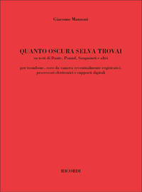 QUANTO OSCURA SELVA TROVAI