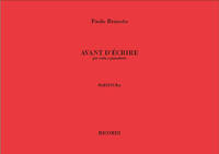 AVANT D'ECRIRE MUSIQUE D'ENSEMBLE