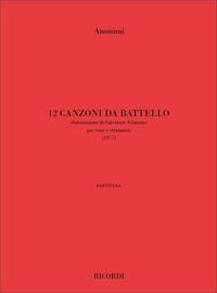 12 CANZONI DA BATTELLO