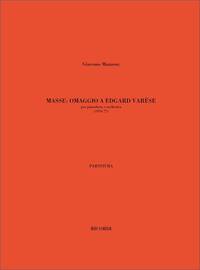 MASSE. OMAGGIO A EDGARD VARESE