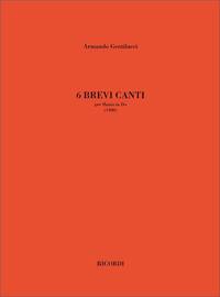 SEI BREVI CANTI FLUTE TRAVERSIERE