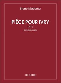 PIECE POUR IVRY (1971) VIOLON