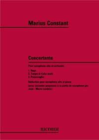 CONCERTANTE POUR SAXOPHONE ALTO ET ORCHESTRE SAXOPHONE
