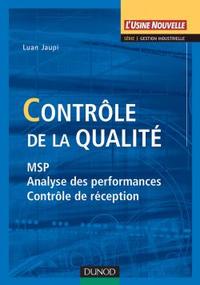 CONTROLE DE LA QUALITE - MSP, ANALYSE DES PERFORMANCES ET CONTROLE DE RECEPTION