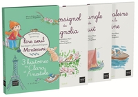 COFFRET PREMIERS LIVRES A LIRE SEUL - 3 HISTOIRES DE CLARA ET ANATOLE NIVEAU 3 PEDAGOGIE MONTESSORI