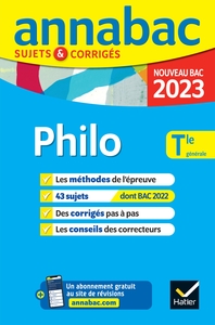 Annales du bac Annabac 2023 Philo Tle générale