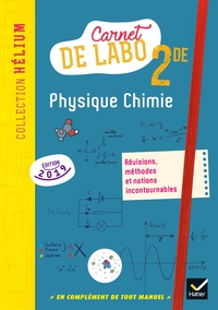 Physique Chimie 2de, Carnet de labo