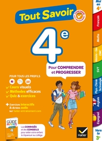 TOUT SAVOIR 4E - TOUT EN UN - COURS, METHODES ET EXERCICES DANS TOUTES LES MATIERES