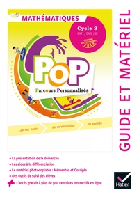 Pop Maths Cycle 3, Guide pédagogique + Accès numérique