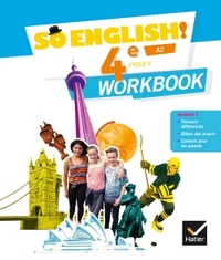 So English ! 4e, Cahier d'activités