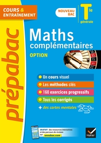 Prépabac Maths complémentaires (option) Tle générale - Bac 2023